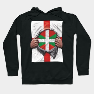 Bilbao Flag English Flag Ripped - Gift for Basque From Bilbao Hoodie